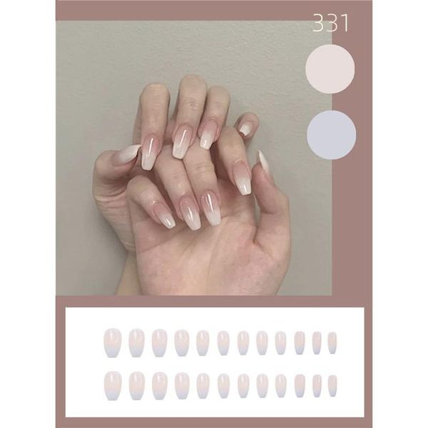 false nails 24pcs/box gradient white coffin wearable detachable ballerina fake full cover nail tips press on, Red;gold
false nails 24pcs/box gradient white coffin wearable detachable ballerina fake full cover nail tips press on, Red;gold