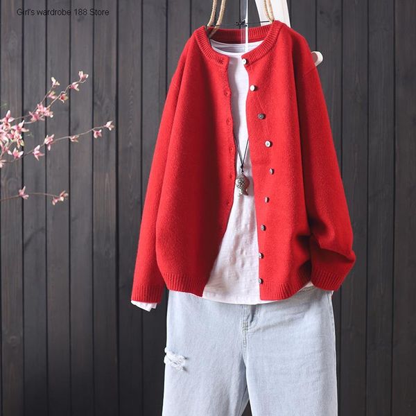 women's sweaters products in autumn and winter: loose solid color round neck slant lapel sweater cardigan commuting soft long, White;black
women's sweaters products in autumn and winter: loose solid color round neck slant lapel sweater cardigan commuting soft long, White;black