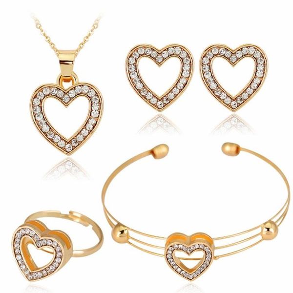 earrings & necklace african women heart pendant romantic engagement party crystal bracelet for bridal ring fashion jewelry sets, Silver
earrings & necklace african women heart pendant romantic engagement party crystal bracelet for bridal ring fashion jewelry sets, Silver