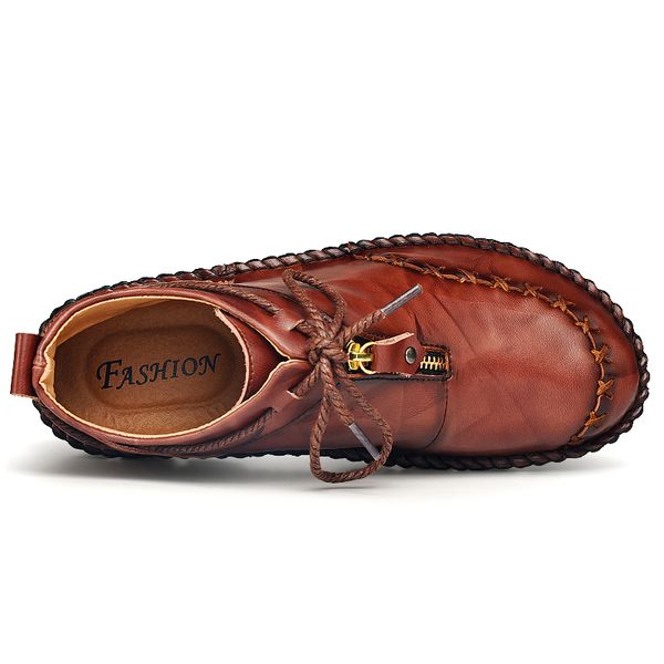 2020 men handmade genuine leather shoes fashion ankle boots man casual boots male designer footwear chaussure homme 39-48
2020 men handmade genuine leather shoes fashion ankle boots man casual boots male designer footwear chaussure homme 39-48