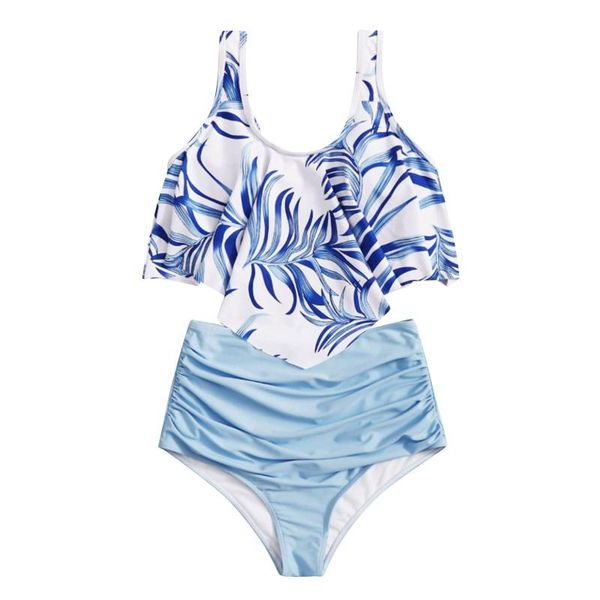 one-piece suits fashion swimsuit women two piece push up leaf flounce with high waisted ruched bottom tankini set swimwear bathing suit
one-piece suits fashion swimsuit women two piece push up leaf flounce with high waisted ruched bottom tankini set swimwear bathing suit