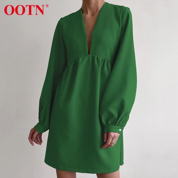 casual dresses ootn deep v-neck lantern sleeve elegant lady solid fit flare zipper high waist party mini dress women spring autumn 2021, Black;gray
casual dresses ootn deep v-neck lantern sleeve elegant lady solid fit flare zipper high waist party mini dress women spring autumn 2021, Black;gray