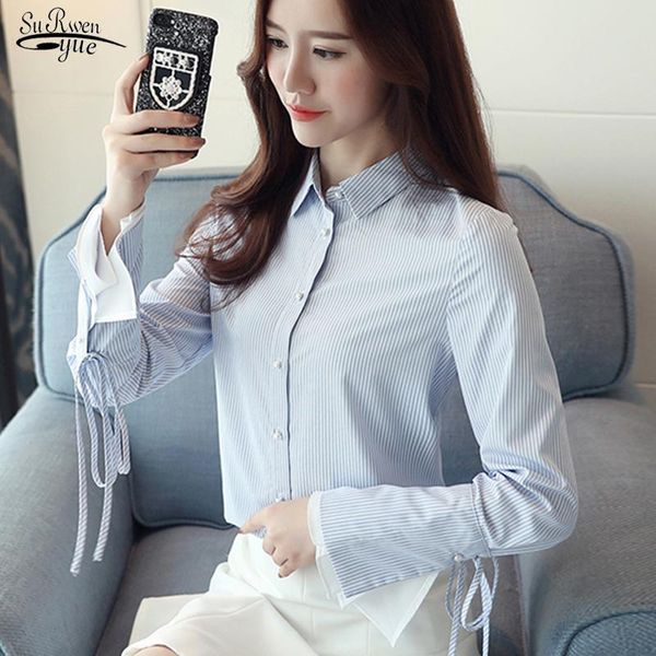 women's blouses & shirts 2021 arrival long sleeve striped blouse women casual plus size vintage cardigan female clothes 8035 50, White
women's blouses & shirts 2021 arrival long sleeve striped blouse women casual plus size vintage cardigan female clothes 8035 50, White