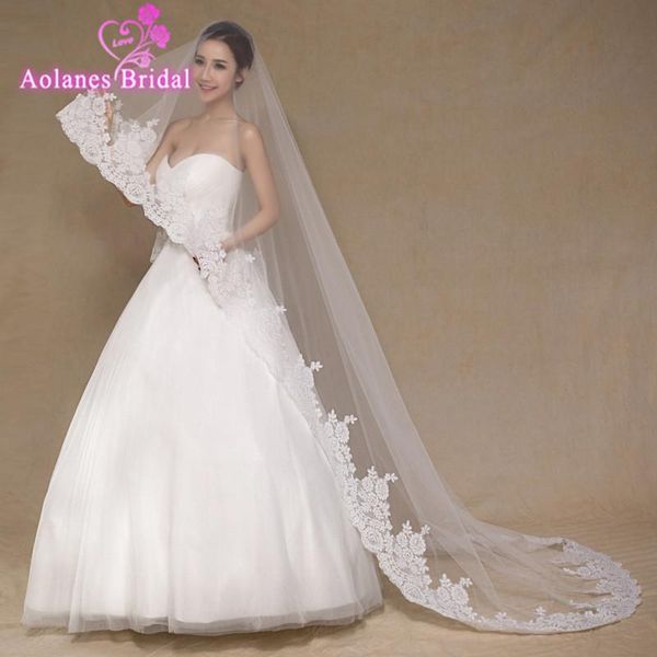 bridal veils 3 meter white ivory cathedral wedding long lace edge veil with comb accessories bride mantilla ve, Black
bridal veils 3 meter white ivory cathedral wedding long lace edge veil with comb accessories bride mantilla ve, Black