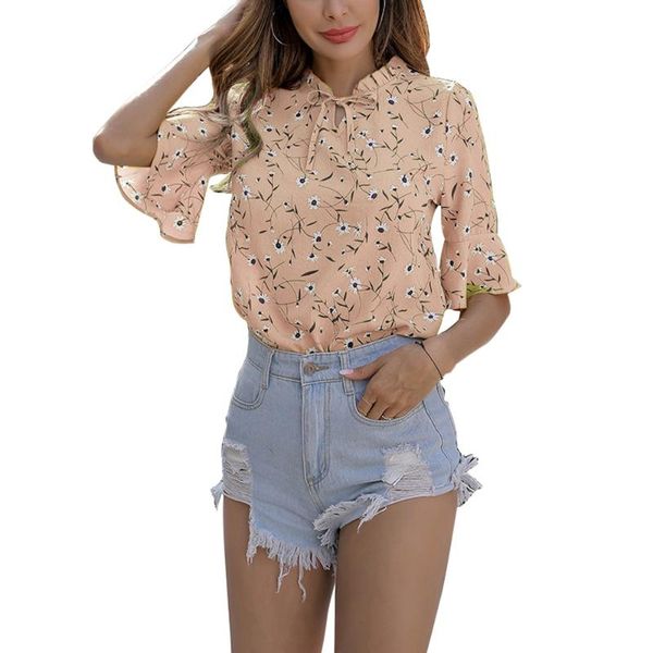 new women's small pure and fresh and sweet print jacket small chrysanthemum sets head bowknot trumpet sleeve shirt, White
new women's small pure and fresh and sweet print jacket small chrysanthemum sets head bowknot trumpet sleeve shirt, White