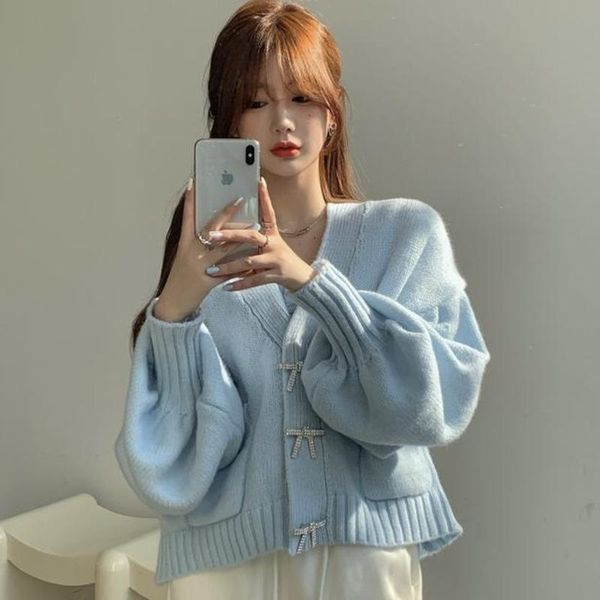women's knits & tees 2 piece set women sweet lantern sleeve cardigan knitted vest outfits spring autumn 2021 bow button long chic sweat, White
women's knits & tees 2 piece set women sweet lantern sleeve cardigan knitted vest outfits spring autumn 2021 bow button long chic sweat, White