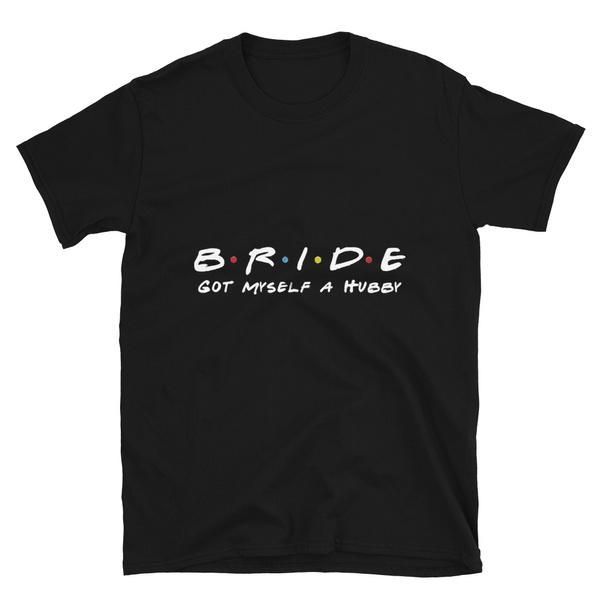 men's t-shirts bachelorette party shirts bride got myself a hubby tshirt short-sleeve t-shirt, White;black
men's t-shirts bachelorette party shirts bride got myself a hubby tshirt short-sleeve t-shirt, White;black