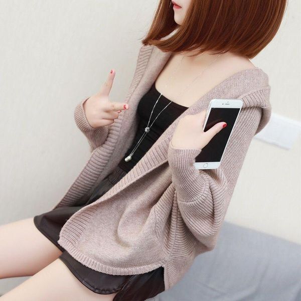 spring autumn cardigan women vintage elegant solid hooded batwing sleeve single breasted fashion office lady soft sweaters m46, White
spring autumn cardigan women vintage elegant solid hooded batwing sleeve single breasted fashion office lady soft sweaters m46, White