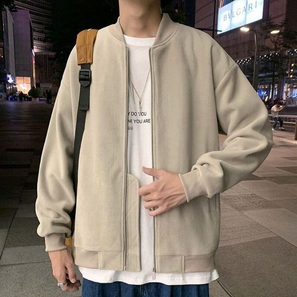 men's jackets baseball jacket men's spring autumn trend casual loose fleece round collar cardigan sweater sports hooded coat, Black;brown
men's jackets baseball jacket men's spring autumn trend casual loose fleece round collar cardigan sweater sports hooded coat, Black;brown