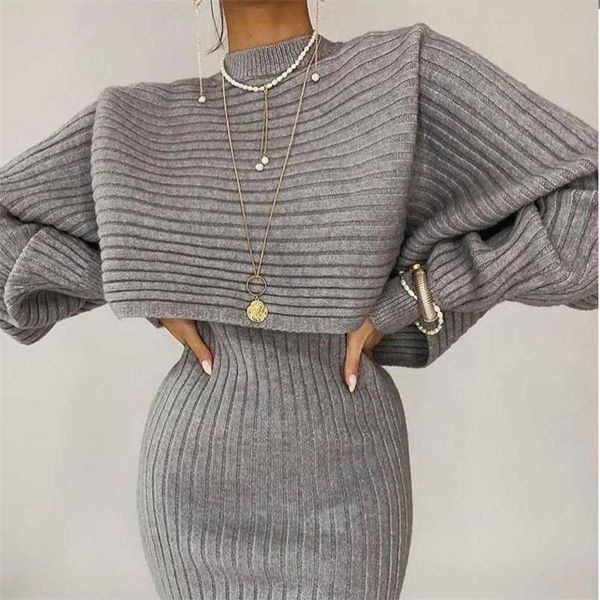 women elegant slim two piece sets female sweater dress autumn winter high waist knitted ensemble femme medium long party dresses 211221, White
women elegant slim two piece sets female sweater dress autumn winter high waist knitted ensemble femme medium long party dresses 211221, White