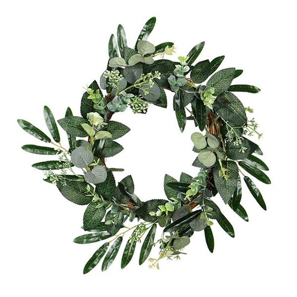decorative flowers & wreaths artificial olive leaf eucalyptus wreath for festival celebration front door wall hanging window wedding firepla
decorative flowers & wreaths artificial olive leaf eucalyptus wreath for festival celebration front door wall hanging window wedding firepla