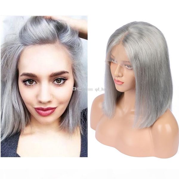 silver grey color human hair glueless full lace wig with baby hair bob hair cut lace front wig for woman bleached knot, Black;brown
silver grey color human hair glueless full lace wig with baby hair bob hair cut lace front wig for woman bleached knot, Black;brown