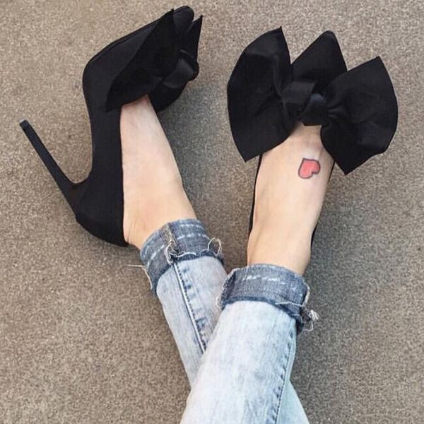 dress shoes womens pointed toe big bowknot suede leather stilettos high heel pumps party slip on low b37, Black
dress shoes womens pointed toe big bowknot suede leather stilettos high heel pumps party slip on low b37, Black