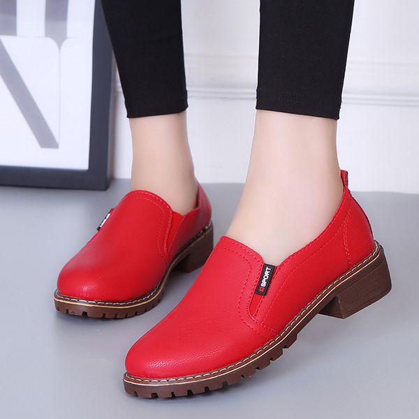 Plus Size 35-42 Women Oxford Shoes Pu Leather Casual Shoes Woman Loafers Low Heels Brogue Shoes Female zapatos mujer N7156Dress, Red
Plus Size 35-42 Women Oxford Shoes Pu Leather Casual Shoes Woman Loafers Low Heels Brogue Shoes Female zapatos mujer N7156Dress, Red