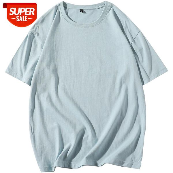 2021 summer new short-sleeved men's t-shirt solid color cotton loose round neck bottoming shirt breathable casual men #hh6y, White;black
2021 summer new short-sleeved men's t-shirt solid color cotton loose round neck bottoming shirt breathable casual men #hh6y, White;black