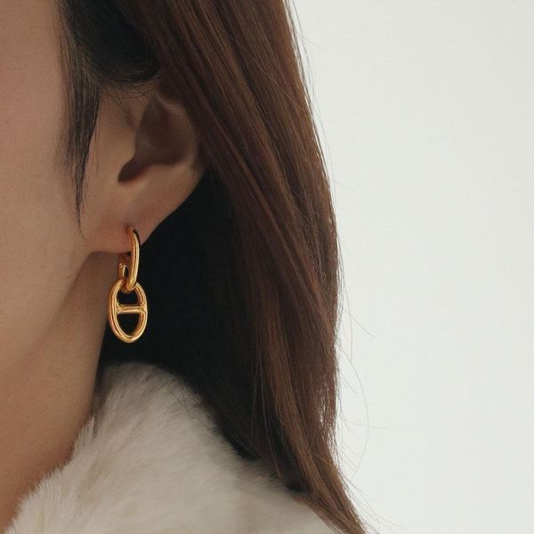 dangle & chandelier european and american simple brass pig nose ladies korean style wild design hollowed air quality earrings, Silver
dangle & chandelier european and american simple brass pig nose ladies korean style wild design hollowed air quality earrings, Silver