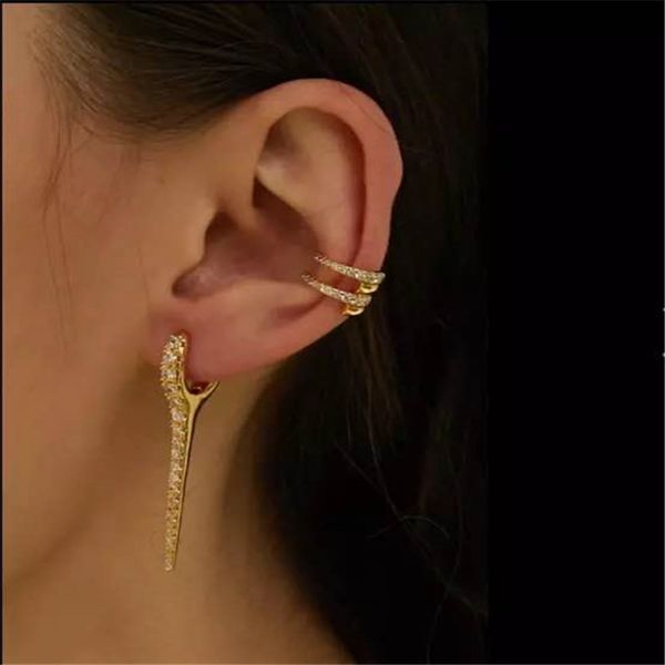 hbp ins gradually inlaid with diamond water drop french fashion earrings zircon earbone clip female, Silver
hbp ins gradually inlaid with diamond water drop french fashion earrings zircon earbone clip female, Silver