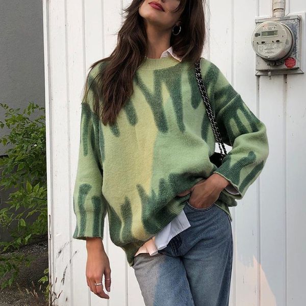 women's sweaters stripes print oversize women winter knitted warm pullovers female long jumpers streetwear outerwear qxh5, White;black
women's sweaters stripes print oversize women winter knitted warm pullovers female long jumpers streetwear outerwear qxh5, White;black
