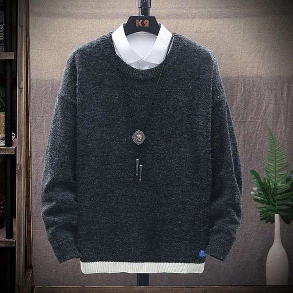 men's sweaters solid color round neck sweater stock straight tube ordinary youth trend fashion leisure black autumn long sleeve swea, White;black
men's sweaters solid color round neck sweater stock straight tube ordinary youth trend fashion leisure black autumn long sleeve swea, White;black
