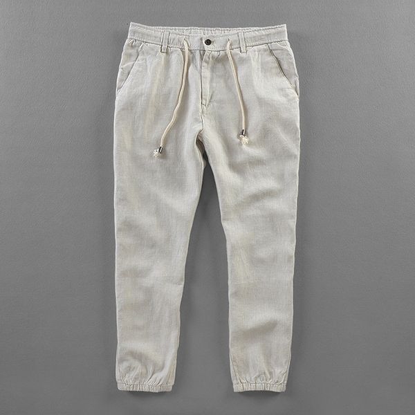 2021 new novos causais linho puro tornozelo-comprimento das dos calas de vero da marca homens moda tamanho e 40 x1iq, Black
2021 new novos causais linho puro tornozelo-comprimento das dos calas de vero da marca homens moda tamanho e 40 x1iq, Black