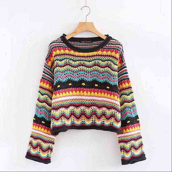 vintage womens sweater sweet multicolored yarn short knit women fashion o neck long sleeve ladies pullovers casual pull femme, White;black
vintage womens sweater sweet multicolored yarn short knit women fashion o neck long sleeve ladies pullovers casual pull femme, White;black