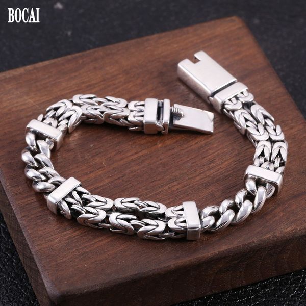 2021 new solid s925 pure jewelry fashion retro thai sier twist personality men and women heavy industry bracelet sx4z, Black
2021 new solid s925 pure jewelry fashion retro thai sier twist personality men and women heavy industry bracelet sx4z, Black
