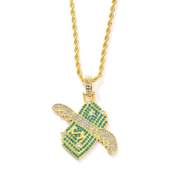 pendant necklaces hip hop green cz cubic zirconia necklace bling rhinestone gold chain women men rapper jewelry direct sale, Silver
pendant necklaces hip hop green cz cubic zirconia necklace bling rhinestone gold chain women men rapper jewelry direct sale, Silver