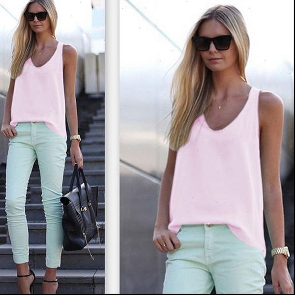 women plain sleeveless tank blouse ladies summer chiffon vest xrq88 drop shipping good quality, White
women plain sleeveless tank blouse ladies summer chiffon vest xrq88 drop shipping good quality, White