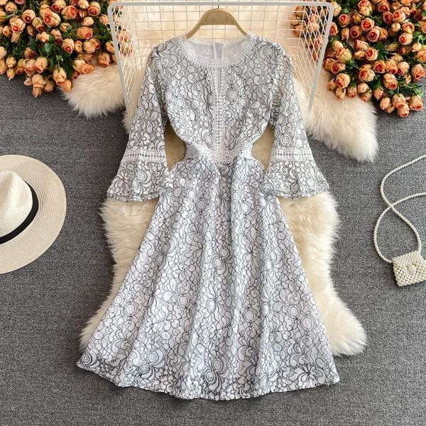 casual dresses yizzhoy summer a line o neck puff sleeve chiffon pullover women floral print short lady mid-calf dress, Black;gray
casual dresses yizzhoy summer a line o neck puff sleeve chiffon pullover women floral print short lady mid-calf dress, Black;gray