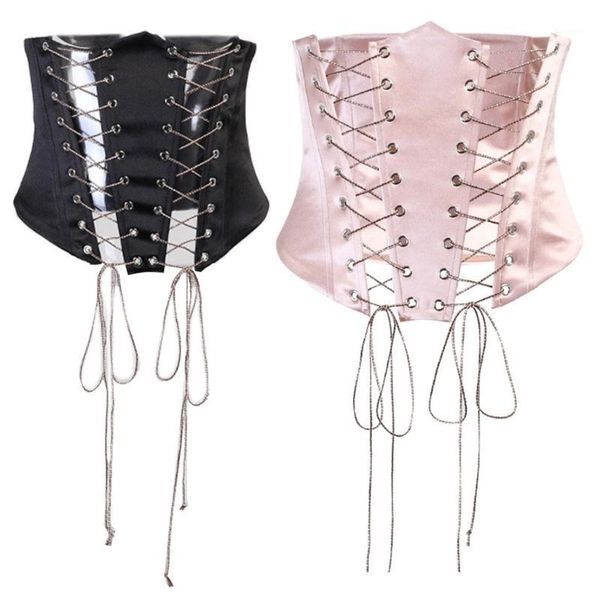 belts women vintage satin velvet corset crop criss cross lace-up underbust bustier cincher solid color waist belt girdle body j78e1, Black;brown
belts women vintage satin velvet corset crop criss cross lace-up underbust bustier cincher solid color waist belt girdle body j78e1, Black;brown