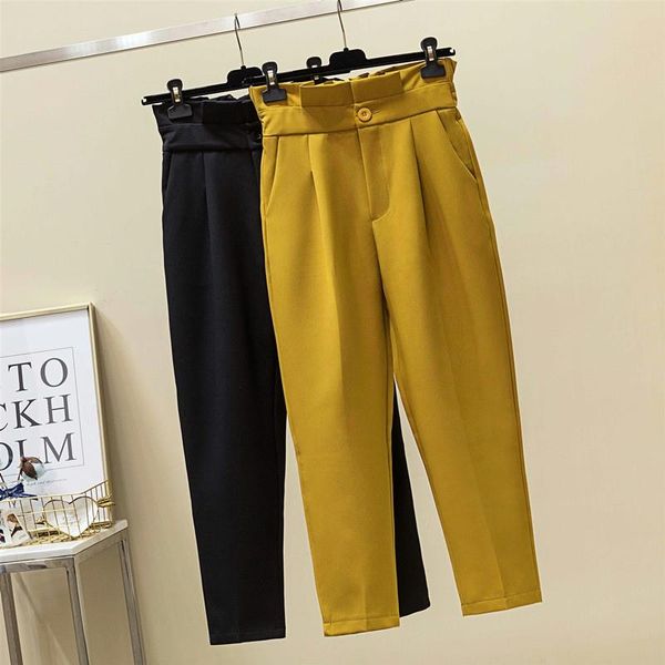 women's pants & capris 2021 fat sister trendy autumn high waist suit small leg show thin, Black;white
women's pants & capris 2021 fat sister trendy autumn high waist suit small leg show thin, Black;white