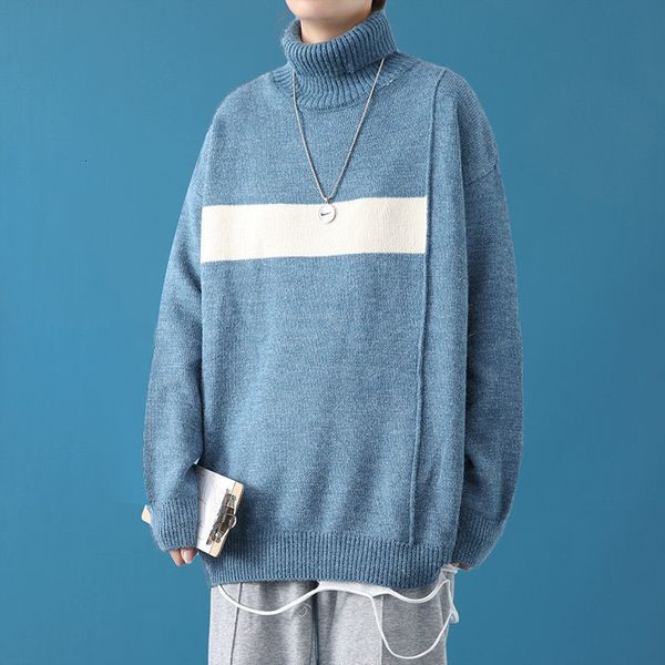 2021 new autumn and winter turtleneck sweater men's warmth fashion hit color casual knit pullover men sweaters mens clothes a4jk, White;black
2021 new autumn and winter turtleneck sweater men's warmth fashion hit color casual knit pullover men sweaters mens clothes a4jk, White;black