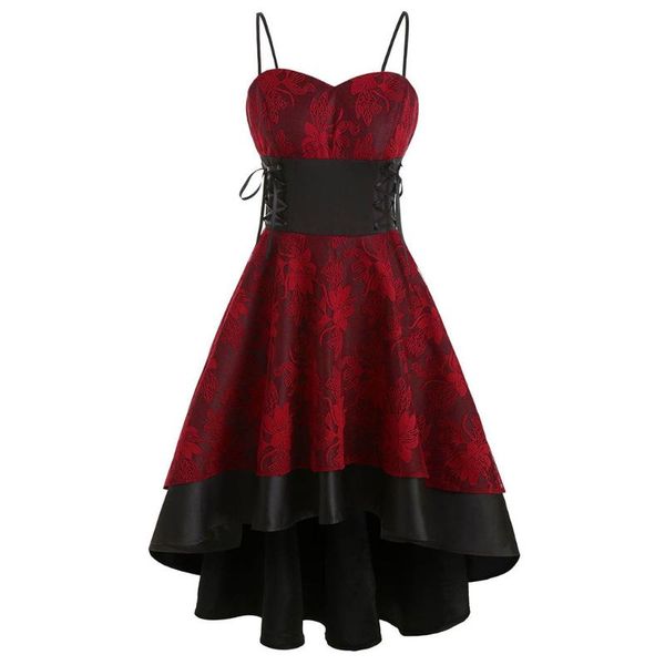 casual dresses women vintage lace up high low dress grade cami bandage ladies strap party vestidos 2021 #t2q, Black;gray
casual dresses women vintage lace up high low dress grade cami bandage ladies strap party vestidos 2021 #t2q, Black;gray