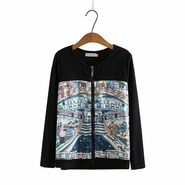 Plus Size T-Shirt XL-4XL Black Green Women's Long Sleeved Thin Autumn Hoodies Large Zip Up Outerwear
Plus Size T-Shirt XL-4XL Black Green Women's Long Sleeved Thin Autumn Hoodies Large Zip Up Outerwear