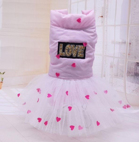 dog apparel pink yellow colors s-xxl sizes dresses for dogs autumn and winter lace design tutu pets with love printed warm jackets
dog apparel pink yellow colors s-xxl sizes dresses for dogs autumn and winter lace design tutu pets with love printed warm jackets
