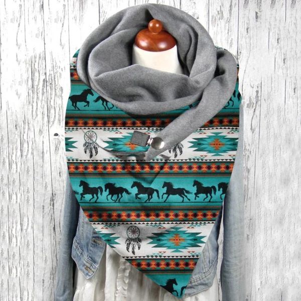 scarves women scarf universal casual wraps retro geometric print double-layer buckle autumn winter warm windproof elegant, Blue;gray
scarves women scarf universal casual wraps retro geometric print double-layer buckle autumn winter warm windproof elegant, Blue;gray