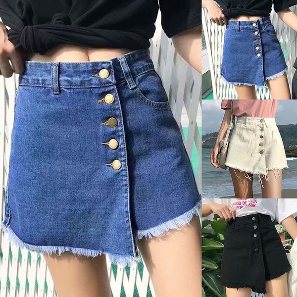beach mini rok women smoke summer high tail blue short retro shorts jeans, White;black
beach mini rok women smoke summer high tail blue short retro shorts jeans, White;black