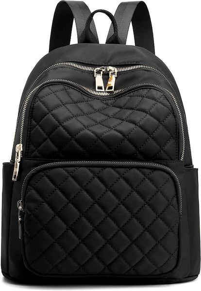 women's modern quilted (black) nylon backpack purses for autumn winter
women's modern quilted (black) nylon backpack purses for autumn winter