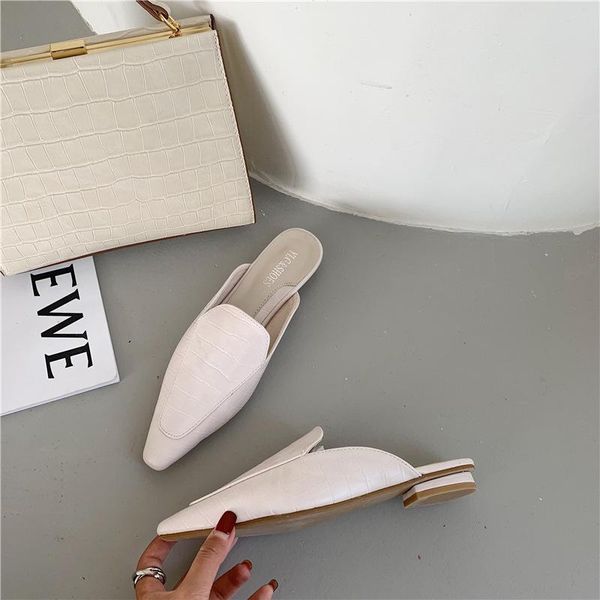 chic half slippers for women mules pointed toe flat shoes 2021 summer female casual shoes mules slides white spring, Black
chic half slippers for women mules pointed toe flat shoes 2021 summer female casual shoes mules slides white spring, Black