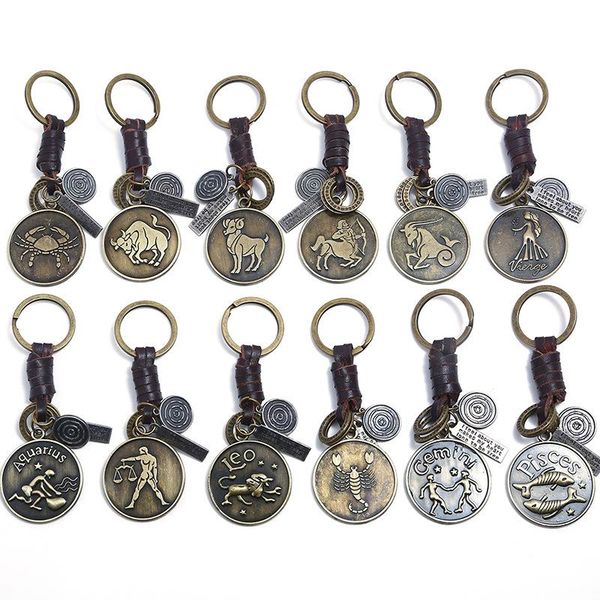 keychains modyle 12 constellation keychain genuine leather zodiac punk vintage men women birthday gifts, Silver
keychains modyle 12 constellation keychain genuine leather zodiac punk vintage men women birthday gifts, Silver