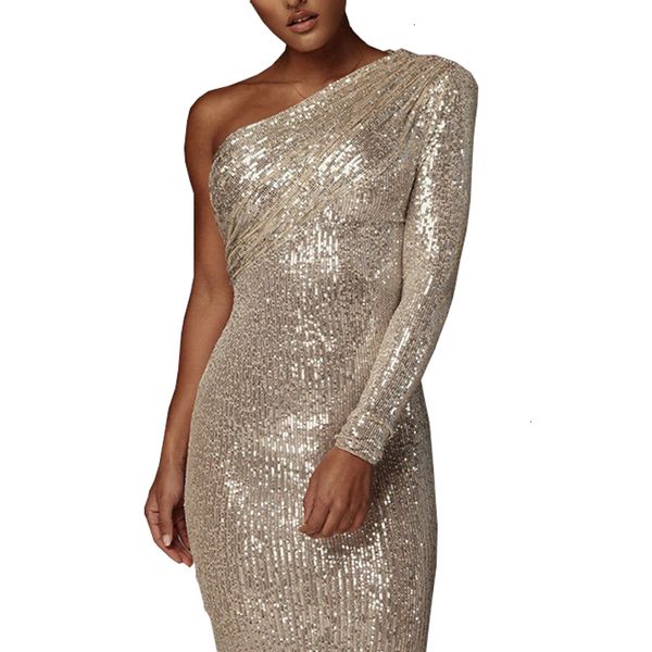 2021 sequins beading one shoulder slim body midi high waist women party vestidos 2k0u, Black;gray
2021 sequins beading one shoulder slim body midi high waist women party vestidos 2k0u, Black;gray