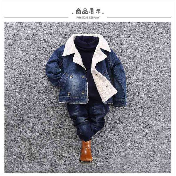boys girls denim coats cashmere warm kid baby winter thick jackets children outfis clothes, Blue;gray
boys girls denim coats cashmere warm kid baby winter thick jackets children outfis clothes, Blue;gray
