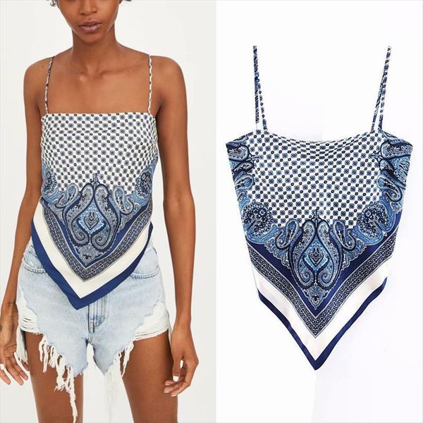 summer vintage women tanks print za sleeveless back bow tie female fashion off shoulder clothing, White
summer vintage women tanks print za sleeveless back bow tie female fashion off shoulder clothing, White