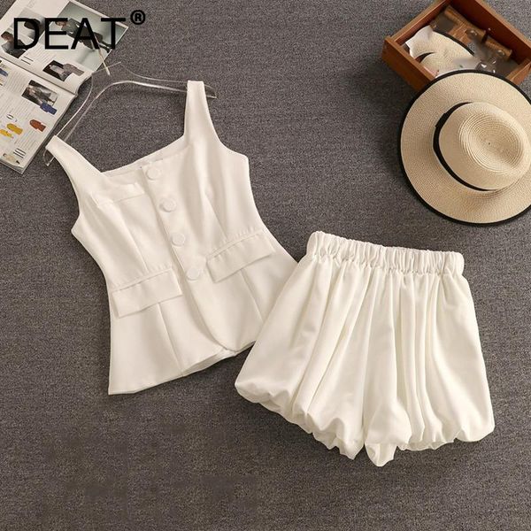 women's tracksuits deat women square collar sleeveless shorts two piece set fashion temperament spring summer 2021 11d1830, Gray
women's tracksuits deat women square collar sleeveless shorts two piece set fashion temperament spring summer 2021 11d1830, Gray