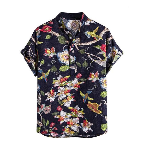 men's casual shirts 2021 fashion menshirt cardigan short sleeve hawaiian beach flower shirt men turtleneck vintage clothes summer, White;black
men's casual shirts 2021 fashion menshirt cardigan short sleeve hawaiian beach flower shirt men turtleneck vintage clothes summer, White;black