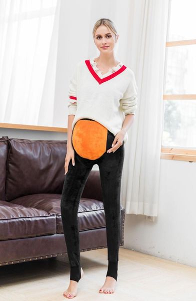 maternity bottoms thick warm stretch slim adjust leggings mother high waist clothes winter pregnant cotton blend gold velvet black pants, White
maternity bottoms thick warm stretch slim adjust leggings mother high waist clothes winter pregnant cotton blend gold velvet black pants, White