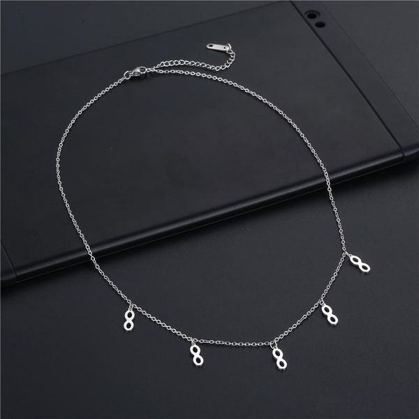 pendant necklaces romantic infinity necklace women stainless steel silver color unique multiple 8 shaped chain wedding jewelry
pendant necklaces romantic infinity necklace women stainless steel silver color unique multiple 8 shaped chain wedding jewelry