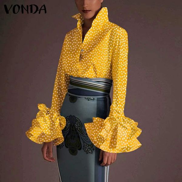 women's blouses & shirts women vintage autumn casual long sleeve lapel tunic vonda stylish print 2021 elegant office work blouse, White
women's blouses & shirts women vintage autumn casual long sleeve lapel tunic vonda stylish print 2021 elegant office work blouse, White