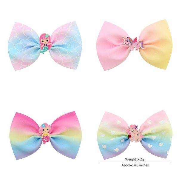 24pcs girls 4.5 inch unicorn mermaid bows hair clip kids princess hairpin barrettes hair accessories beautiful huilin 326 u2, Slivery;white
24pcs girls 4.5 inch unicorn mermaid bows hair clip kids princess hairpin barrettes hair accessories beautiful huilin 326 u2, Slivery;white