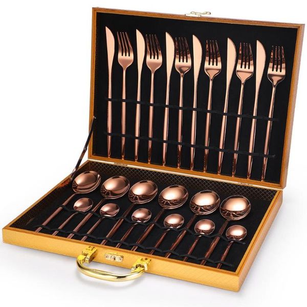 stainless steel rose gold cutlery set 24 piece teaspoons knifes spoons forks set dinnerware tableware sets of dishes dinner
stainless steel rose gold cutlery set 24 piece teaspoons knifes spoons forks set dinnerware tableware sets of dishes dinner